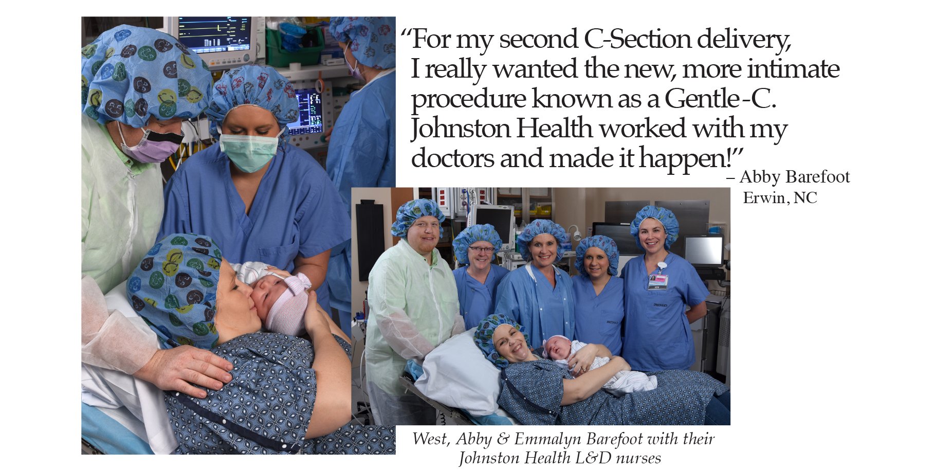 Abby Barefoot's c-section