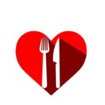 Food heart logo.