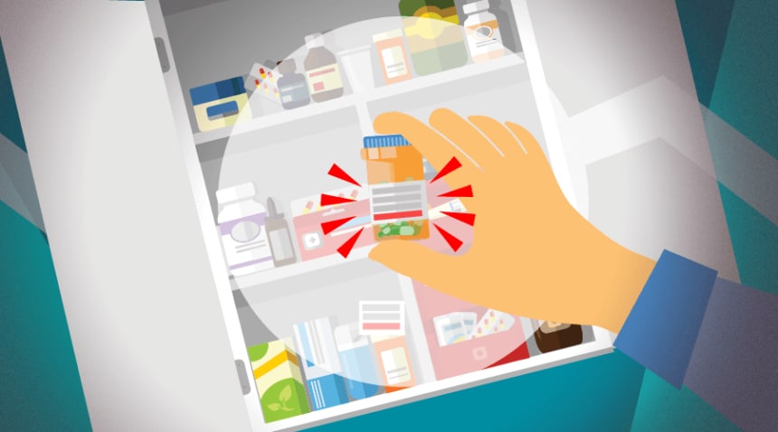 Image of medicine cabinet.