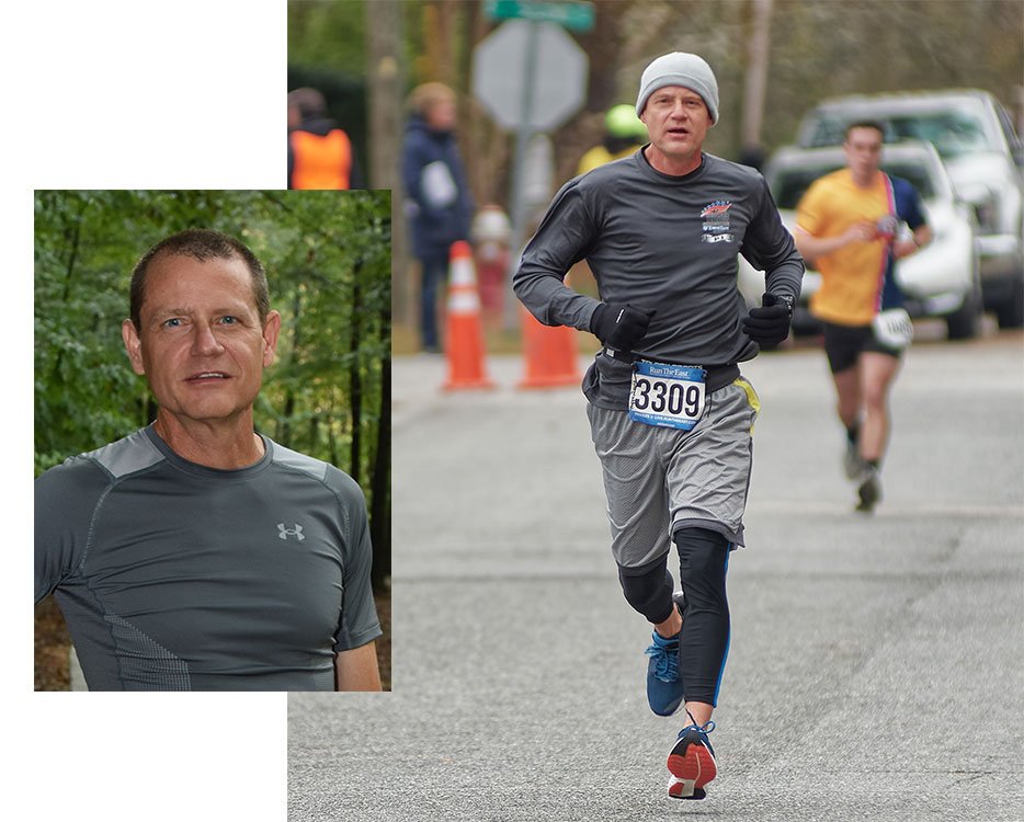 David Phipps' running in race