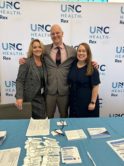 Toni Currin with Rex Pharmacy team